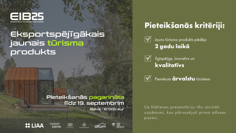 Eksportspējīgākais jaunais tūrisma produkts