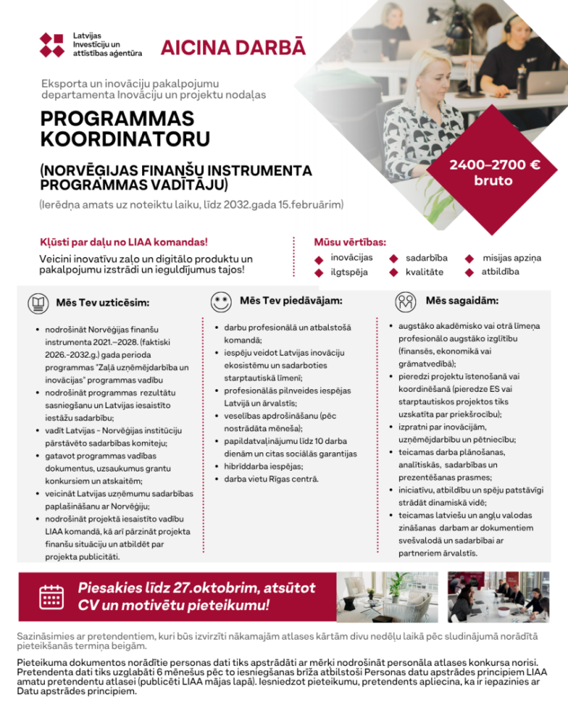 Programmas koordinators/-e