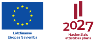 Līdzfinansē Eiropas Savienība un NAP 2027 logo ansamblis