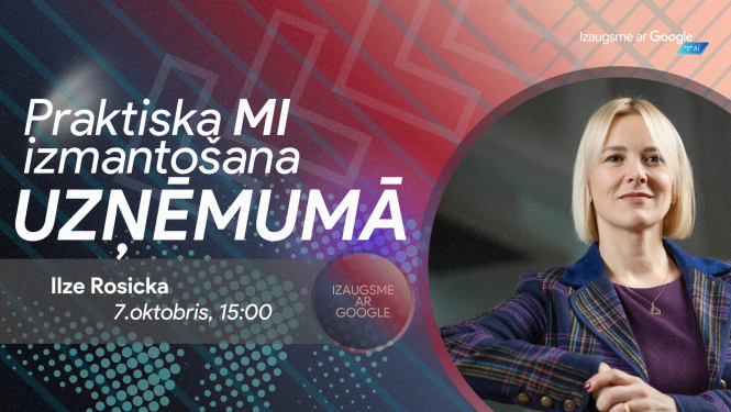 Izaugsme ar Google - pasākuma vizuālis