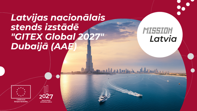 Latvijas nacionālais stends izstādē "GITEX Global 2027" Dubaijā (AAE)