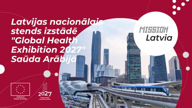 Latvijas nacionālais stends izstādē "Global Health Exhibition 2027" Saūda Arābijā