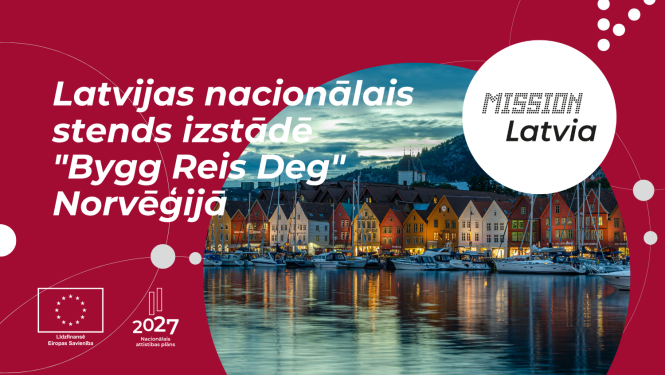 Latvijas nacionālais stends izstādē "Bygg Reis Deg" Norvēģijā