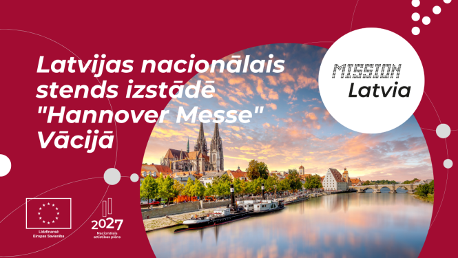 Latvijas nacionālais stends izstādē "Hannover Messe" Vācijā