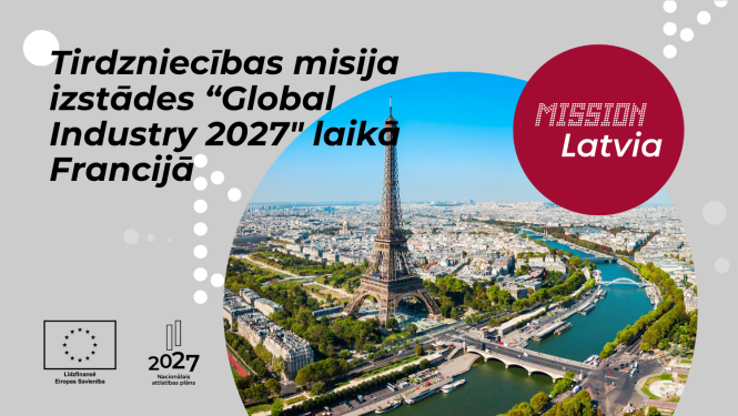 Tirdzniecības misija izstādes “Global Industry 2027" laikā Francijā