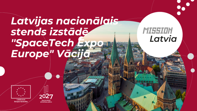 Latvijas nacionālais stends izstādē ''SpaceTech Expo Europe" Vācijā