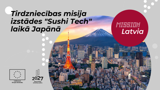 Tirdzniecības misija izstādes "Sushi Tech" laikā Japānā