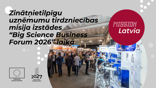 Zinātņietilpīgu uzņēmumu tirdzniecības misija izstādes „Big Science Business Forum 2026“ laikā Māstrihtā, Nīderlandē