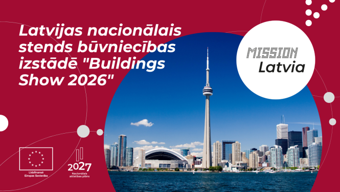 Latvijas nacionālais stends būvniecības izstādē "The Buildings Show 2026" Kanādā (Toronto)