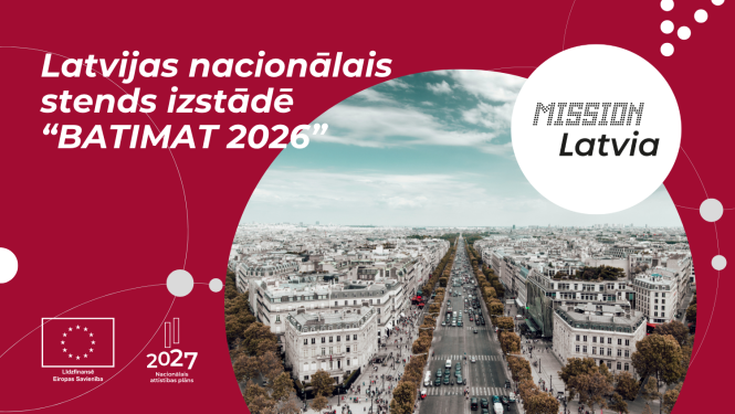 Nacionālais stends izstādē "BATIMAT 2026"