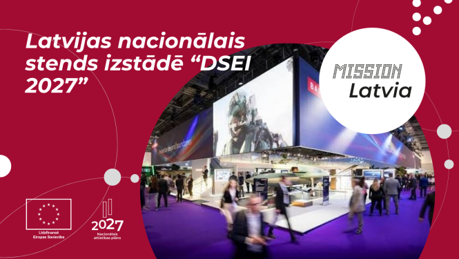 Latvijas nacionālais stends izstādē "DSEI 2027"