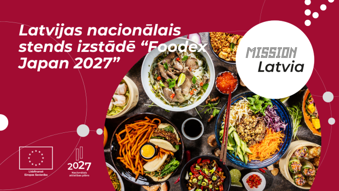Latvijas nacionālais stends izstādē “Foodex Japan 2027"