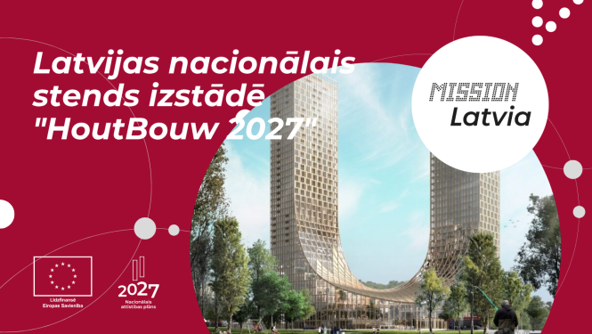 Latvijas nacionālais stends izstādē "HoutBouw 2027" Nīderlandē