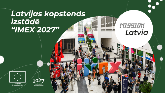 Latvijas nacionālais stends izstādē "IMEX 2027"