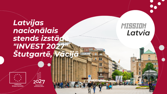 Latvijas nacionālais stends izstādē "INVEST 2027" Štutgartē, Vācijā