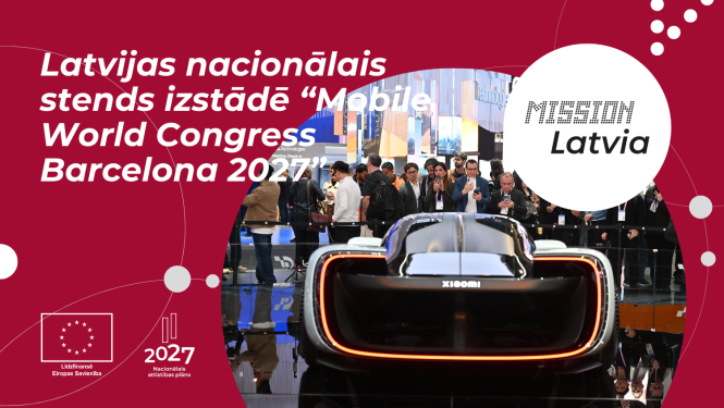 Latvijas nacionālais stends izstādē “Mobile World Congress Barcelona" 2027