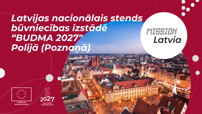 Polijas pilsēta. Tekstā "Latvijas nacionālais stends būvniecības izstādē “BUDMA (International Construction and Architecture Fair)" Polijā (Poznaņā)"