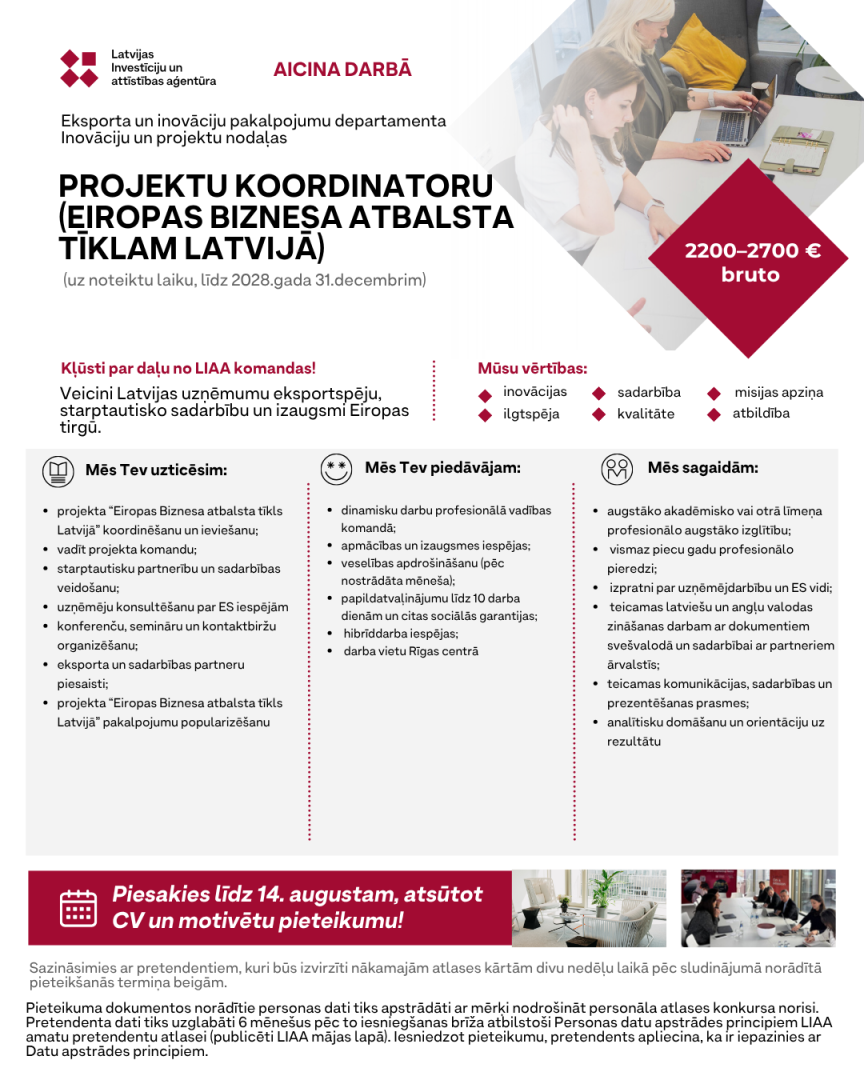 Projekta  koordinators/-e