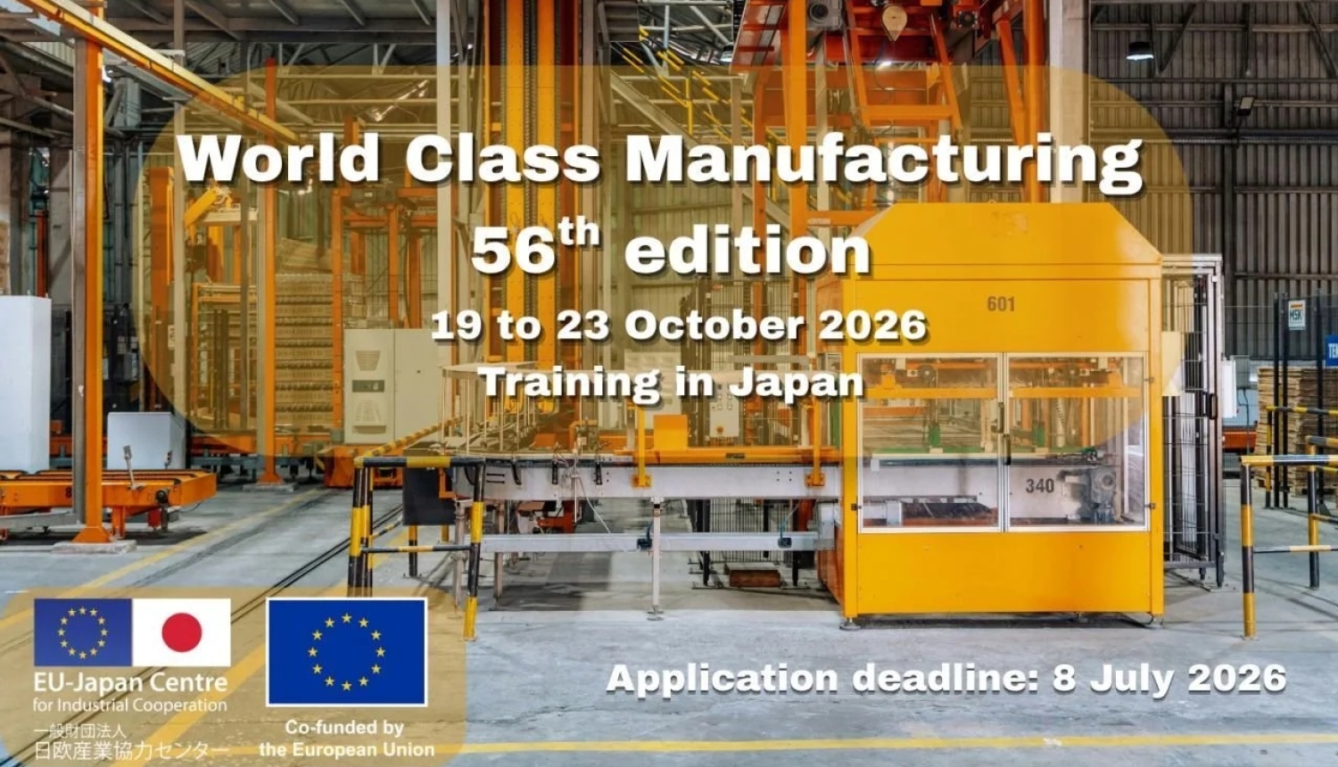 Pēdējā iespēja pieteikties Japānas World Class Manufacturing apmācību programmā!