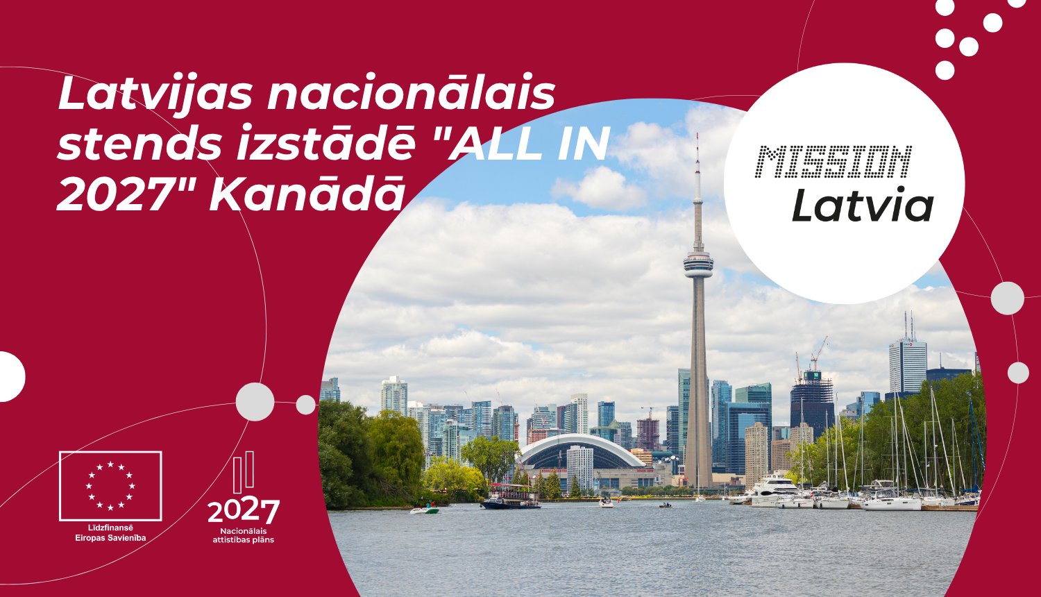 Latvijas nacionālais stends izstādē "ALL IN 2027" Kanādā