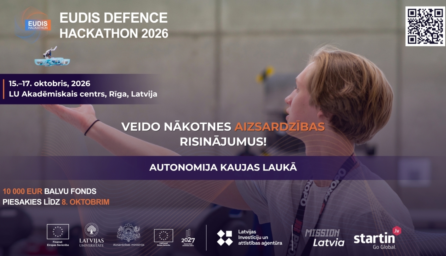 Latvijas Universitāte aicina Eiropas komandas piedalīties EUDIS Defence Hackathon 2026 Latvia