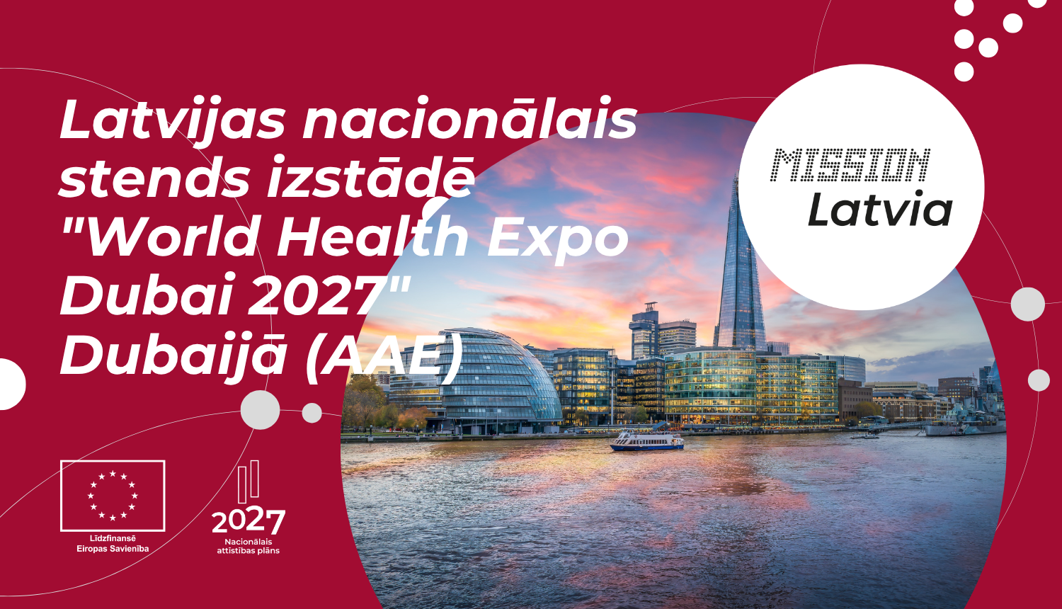Latvijas nacionālais stends izstādē "World Health Expo Dubai 2027" Dubaijā (AAE)