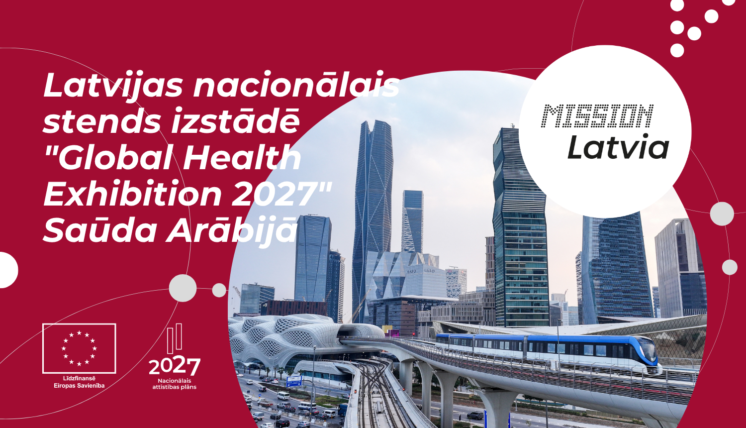 Latvijas nacionālais stends izstādē "Global Health Exhibition 2027" Saūda Arābijā
