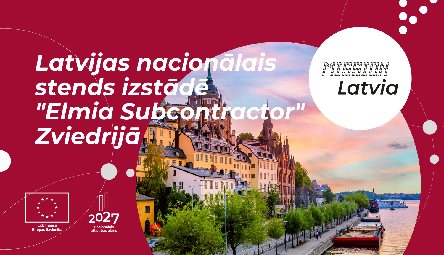 Latvijas nacionālais stends izstādē "Elmia Subcontractor 2027"