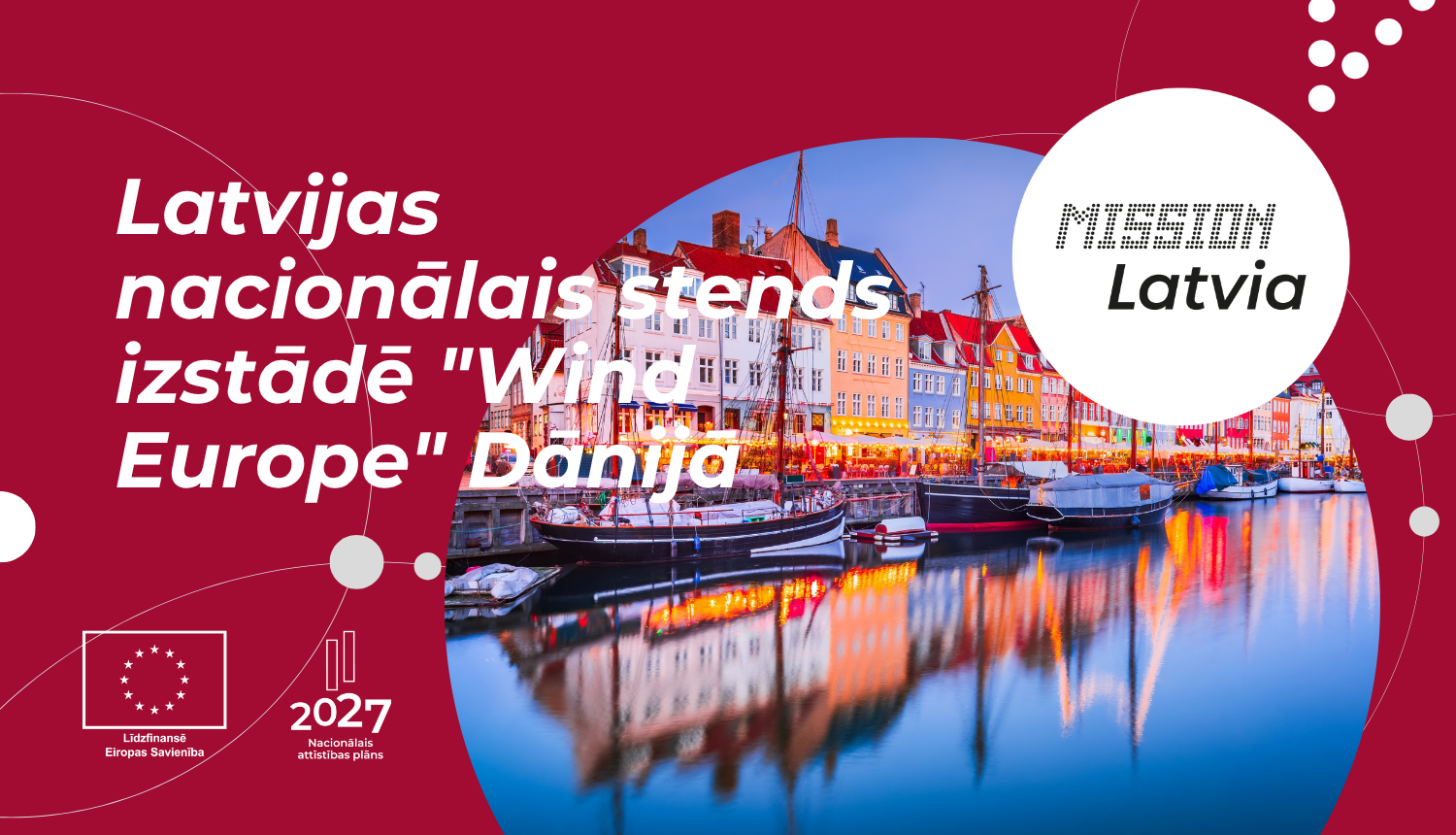 Latvijas nacionālais stends izstādē "Wind Europe" Dānijā