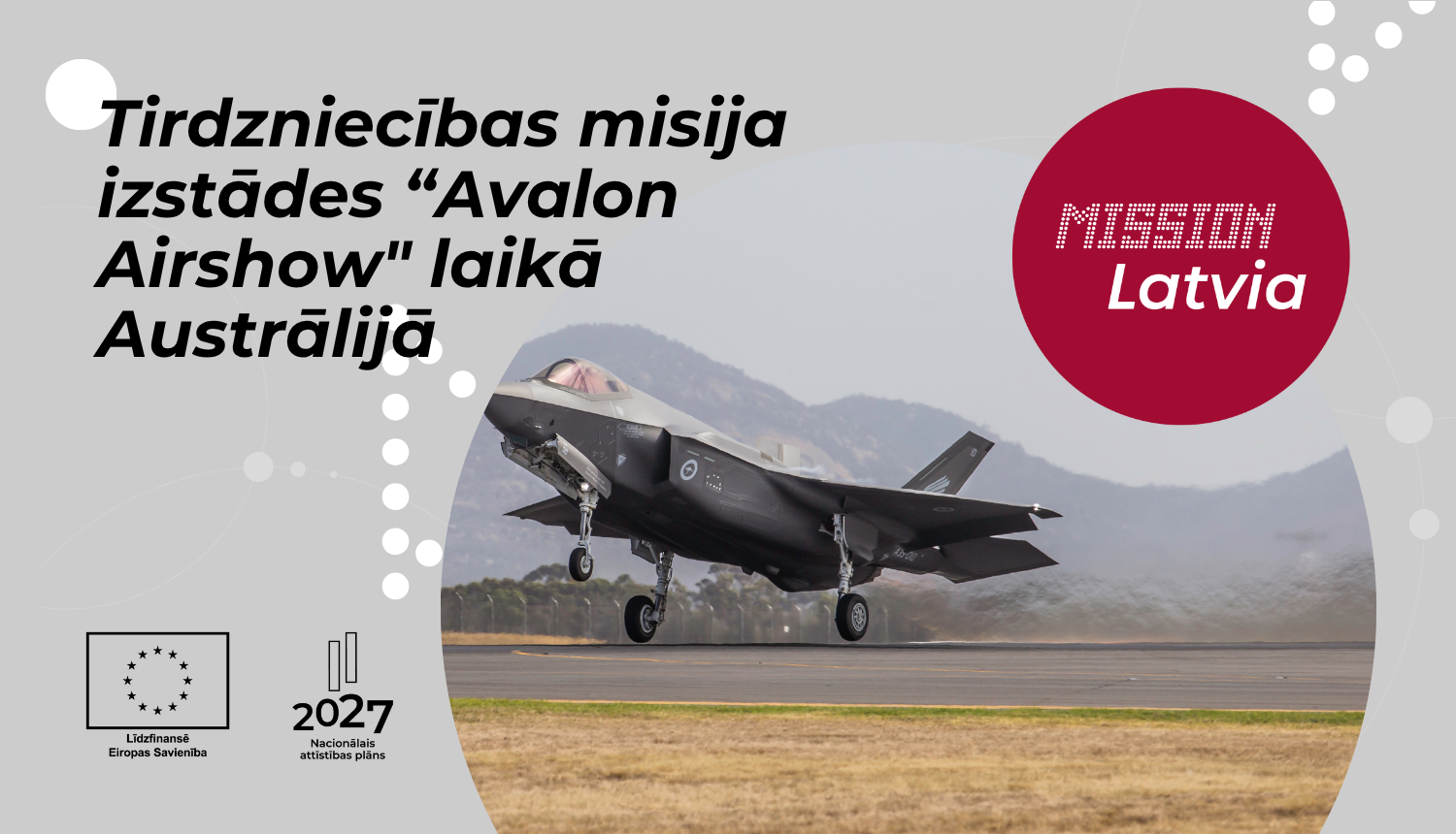 Tirdzniecības misija izstādes “Avalon Airshow" laikā Austrālijā