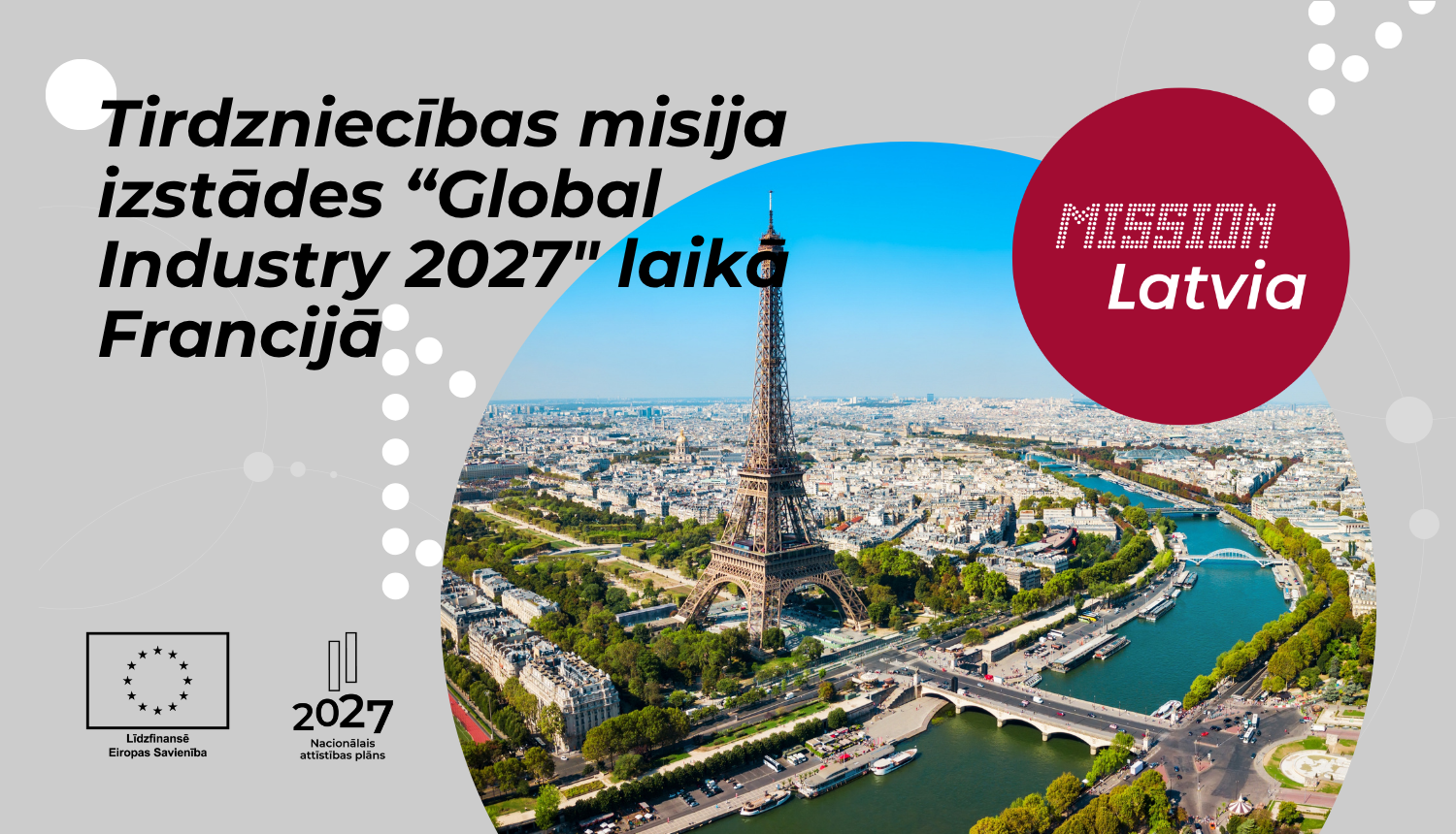 Tirdzniecības misija izstādes “Global Industry 2027" laikā Francijā