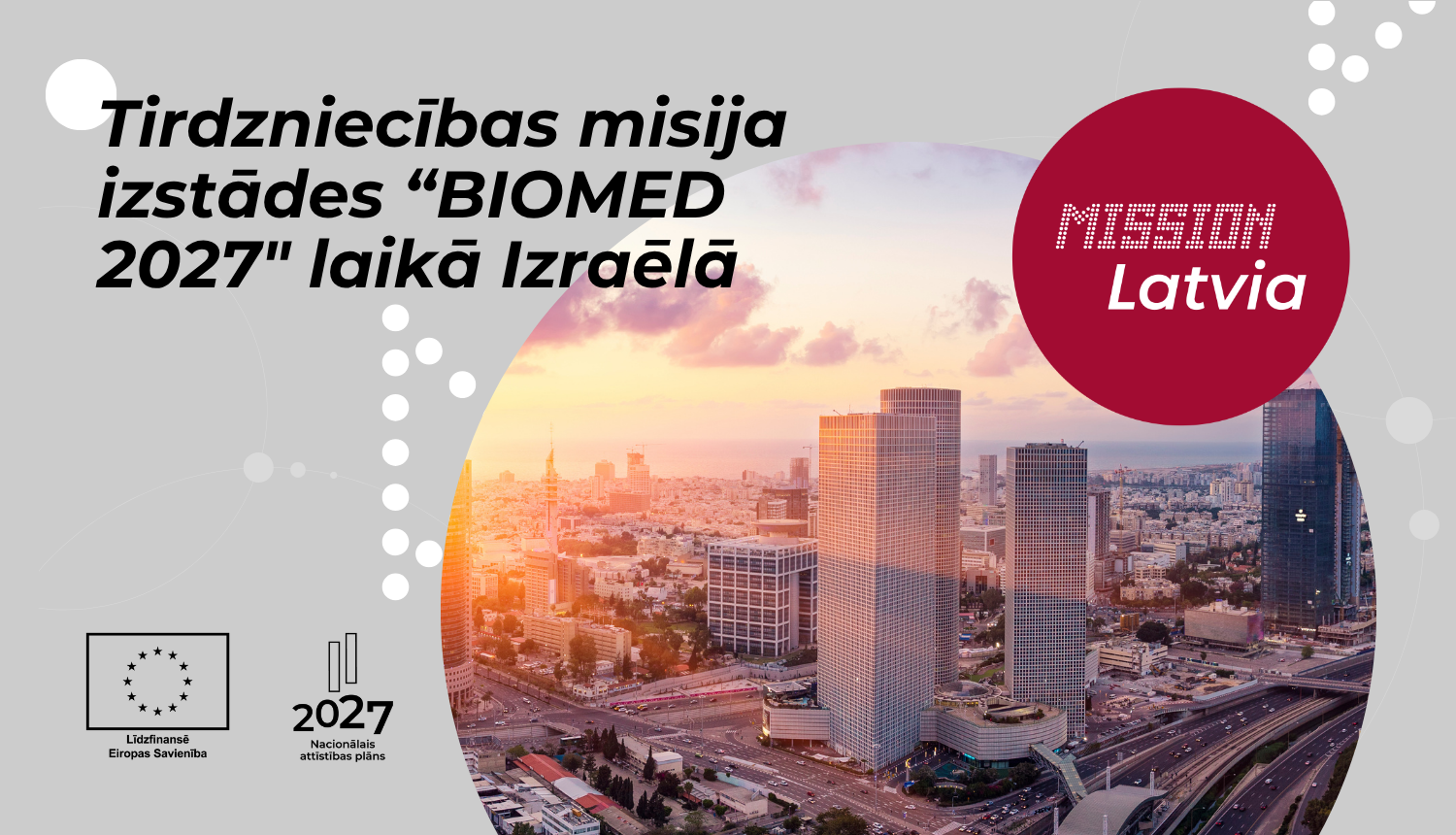 Tirdzniecības misija izstādes “BIOMED 2027" laikā Izraēlā
