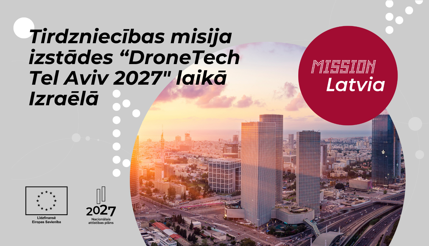 Tirdzniecības misija izstādes “DroneTech Tel Aviv 2027" laikā Izraēlā