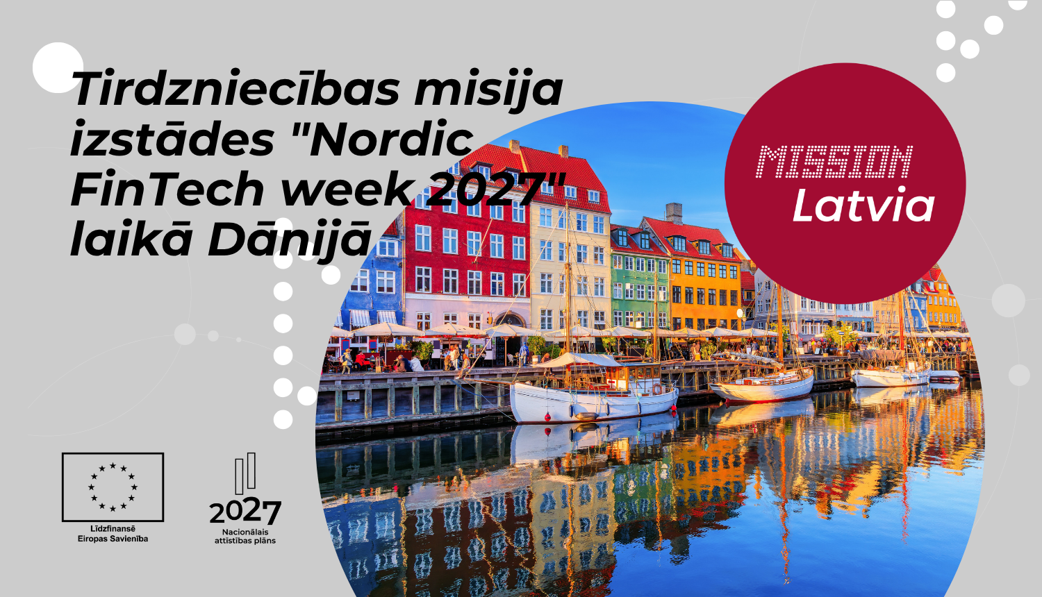 Tirdzniecības misija izstādes "Nordic FinTech week 2027" laikā Dānijā