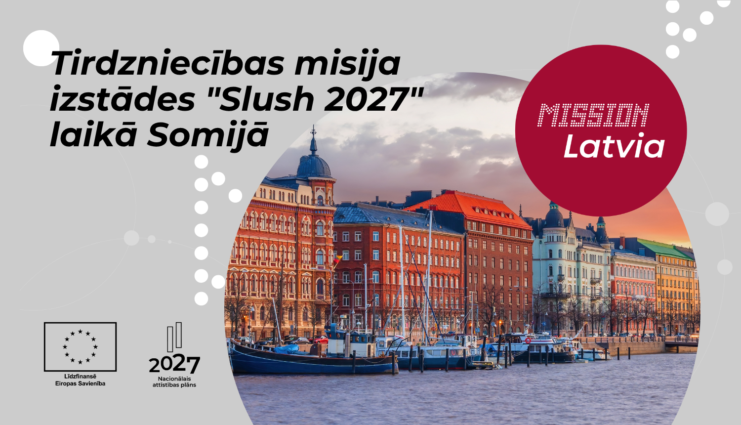Tirdzniecības misija izstādes "Slush 2027" laikā Somijā