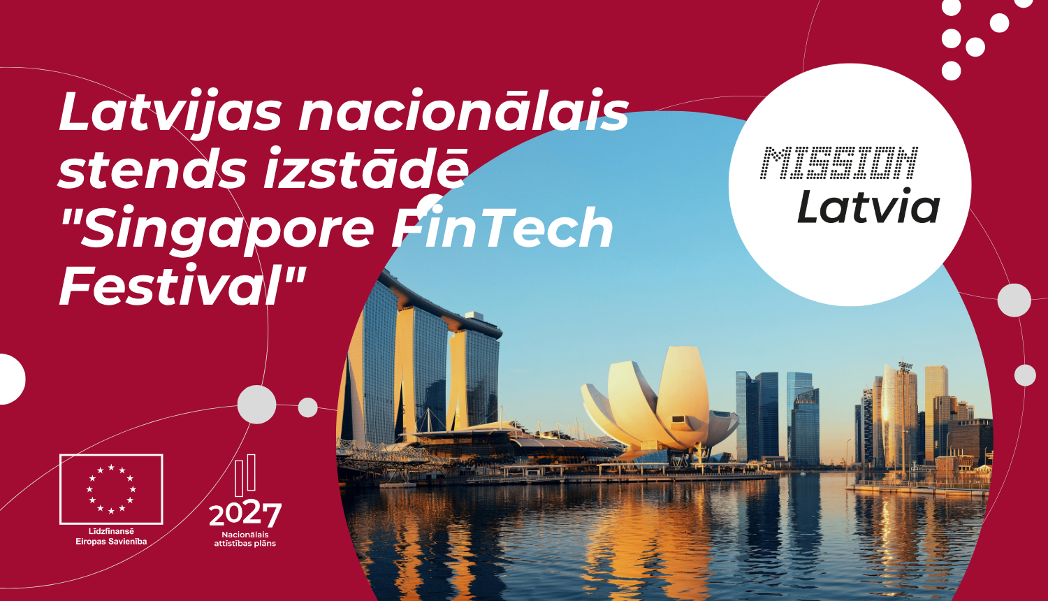 Latvijas nacionālais stends izstādē "Singapore FinTech Festival"  