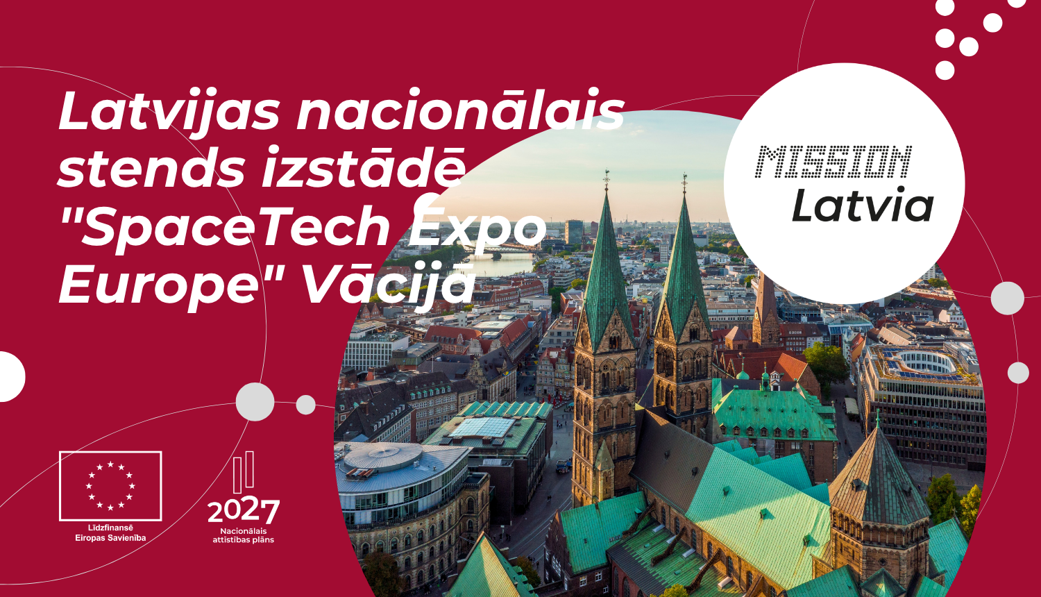 Latvijas nacionālais stends izstādē ''SpaceTech Expo Europe" Vācijā