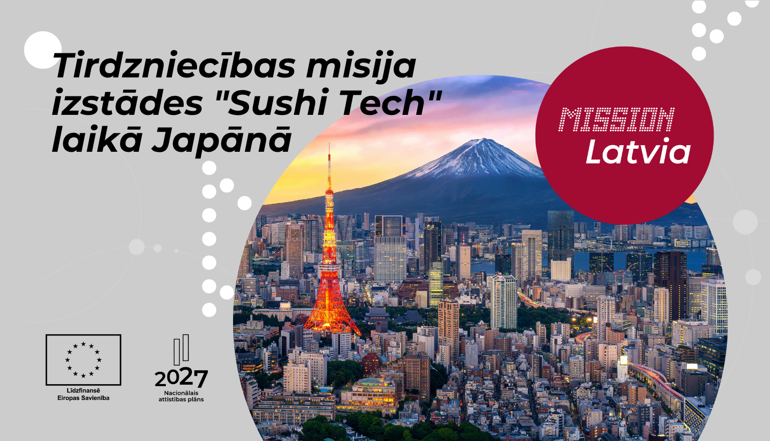Tirdzniecības misija izstādes "Sushi Tech" laikā Japānā