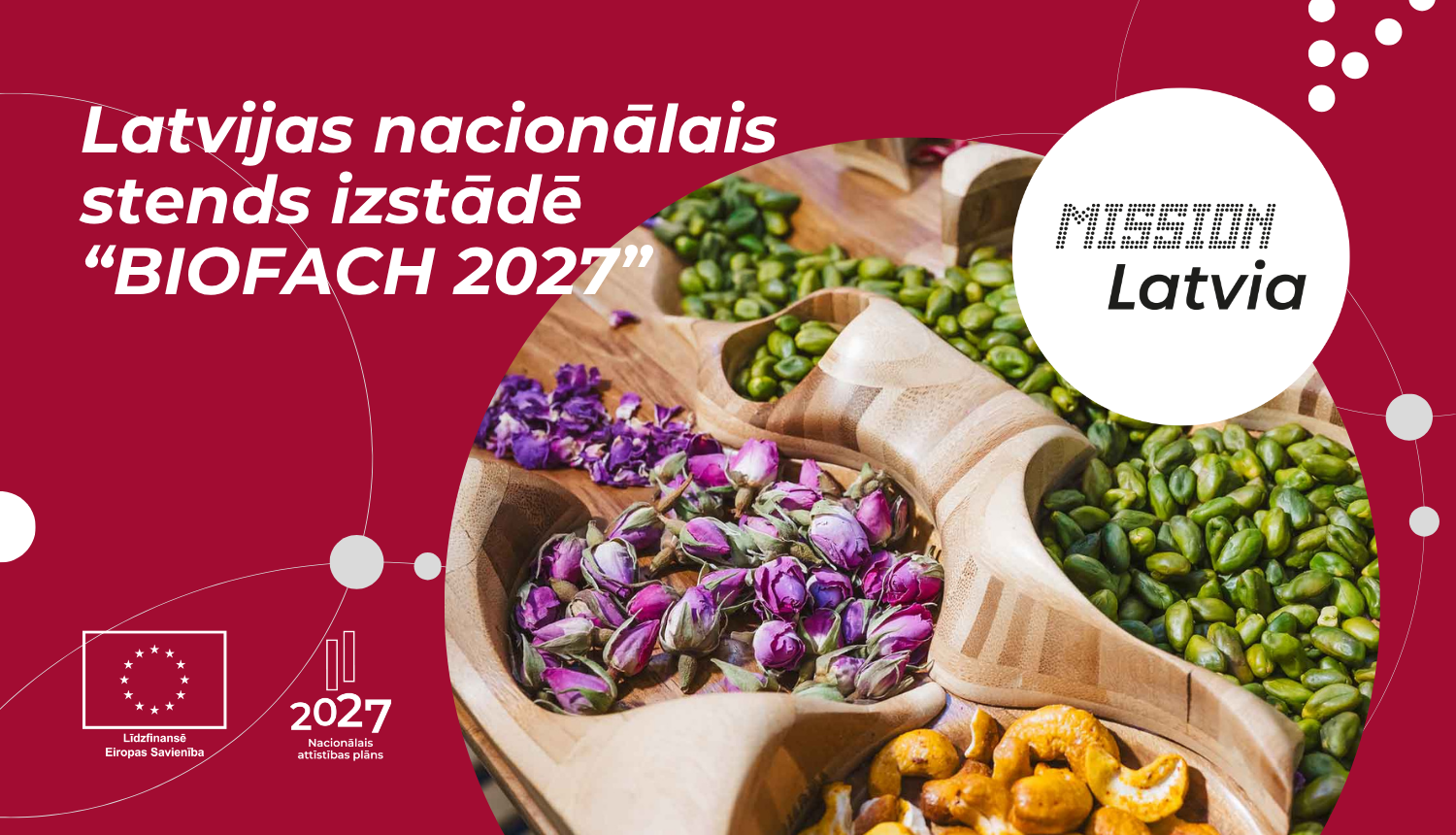 Latvijas nacionālais stends pārtikas rūpniecības izstādē “BIOFACH 2027”