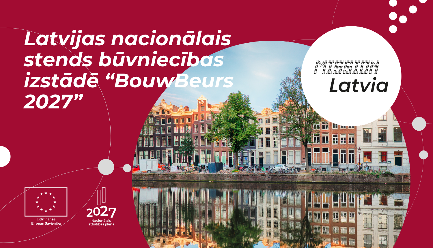 Latvijas nacionālais stends būvniecības izstādē “BouwBeurs 2027”