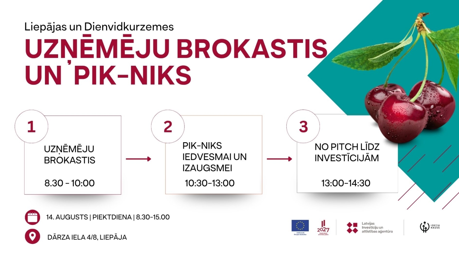Liepājas uzņēmēju brokastis un PIK-NIKS iedvesmai un izaugsmei
