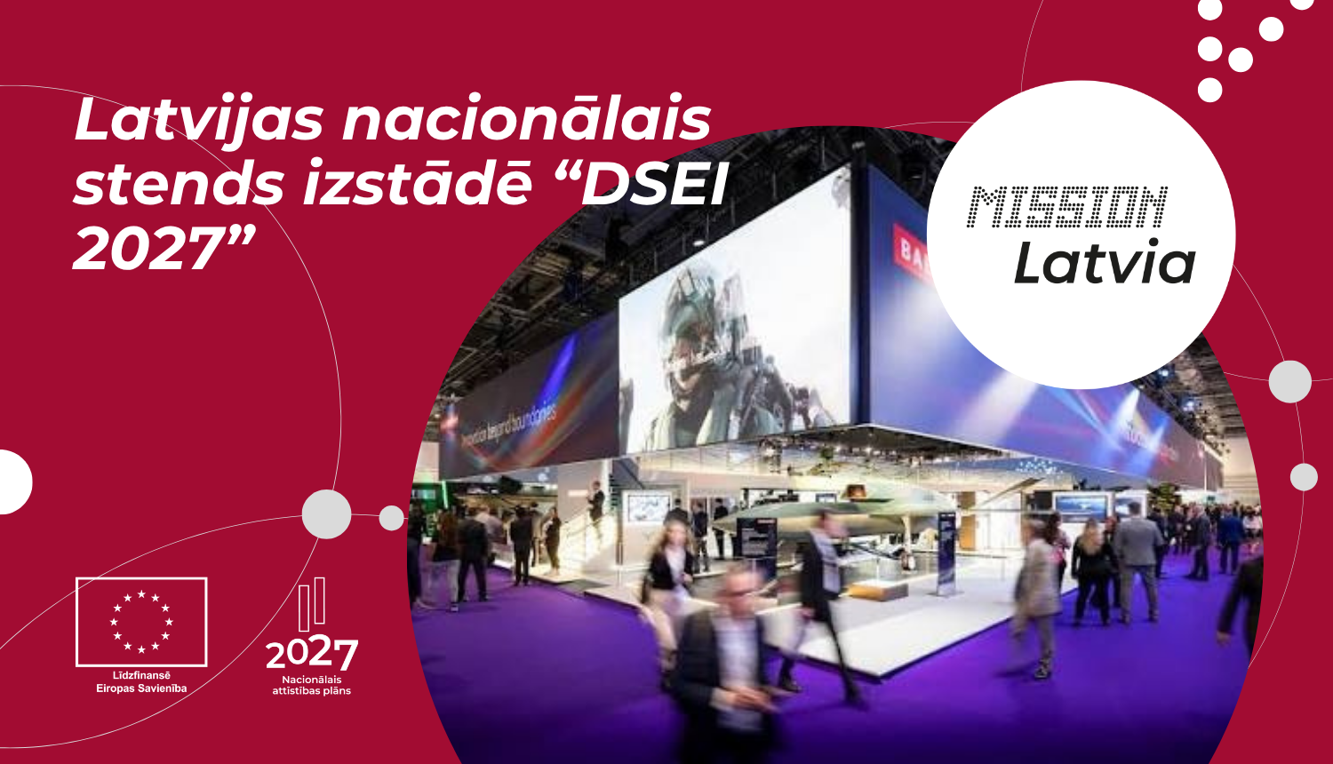 Latvijas nacionālais stends izstādē "DSEI 2027"
