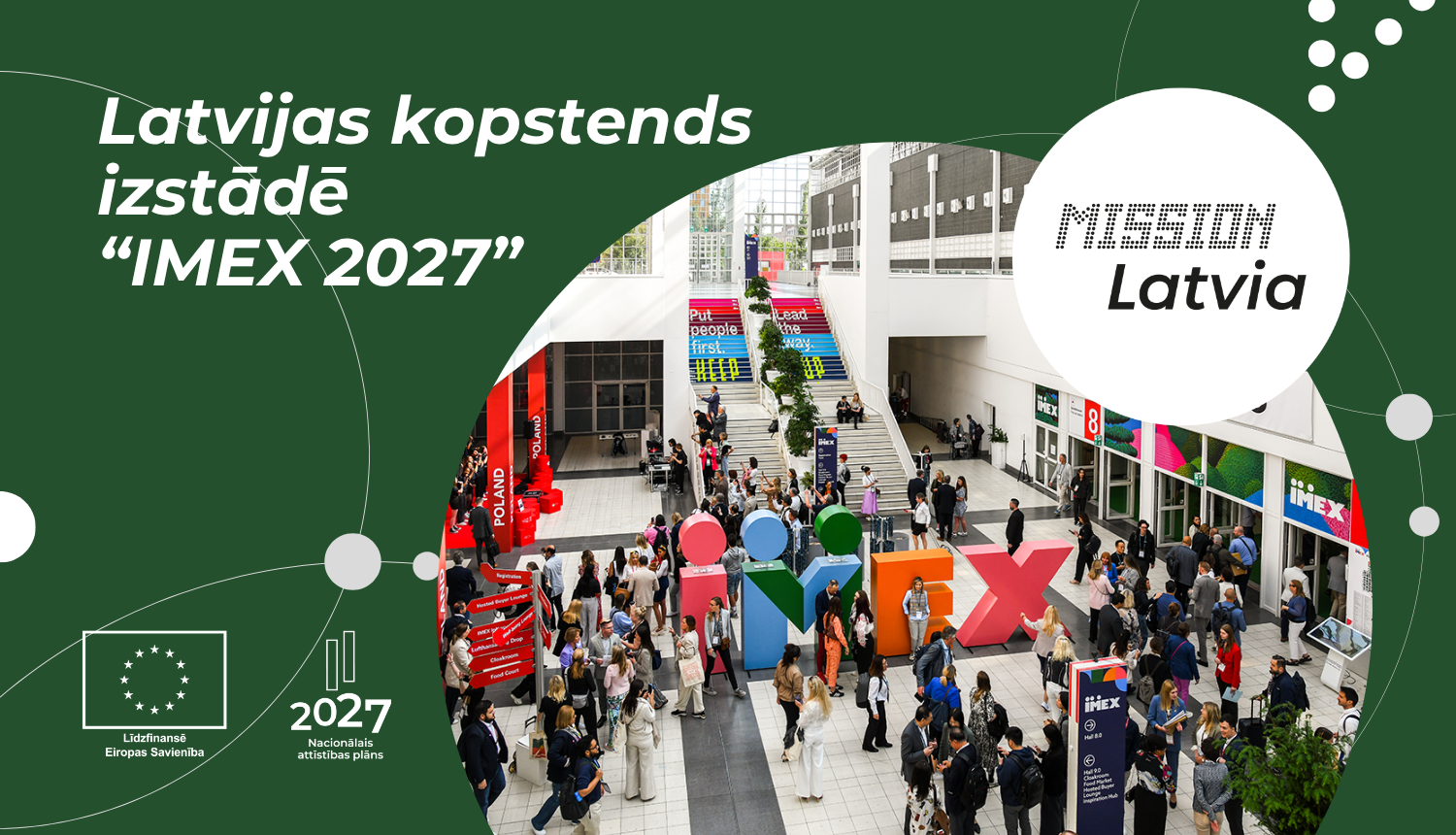 Latvijas nacionālais stends izstādē "IMEX 2027"