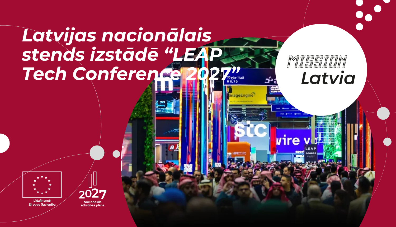 Nacionālais stends izstādē "LEAP Tech Conference 2027”