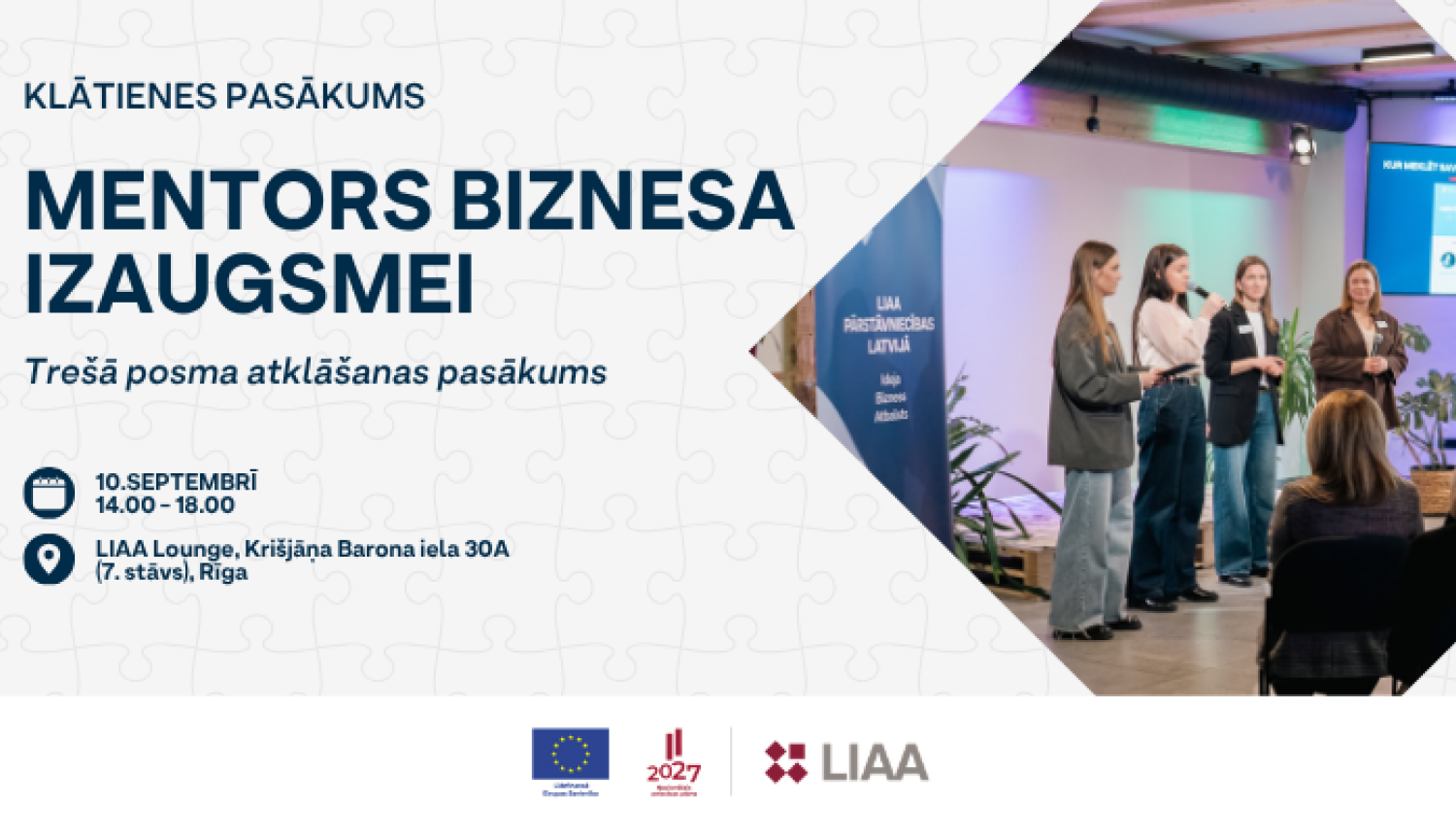 Programmas “MENTORS BIZNESA IZAUGSMEI”  3. posma atklāšanas pasākums