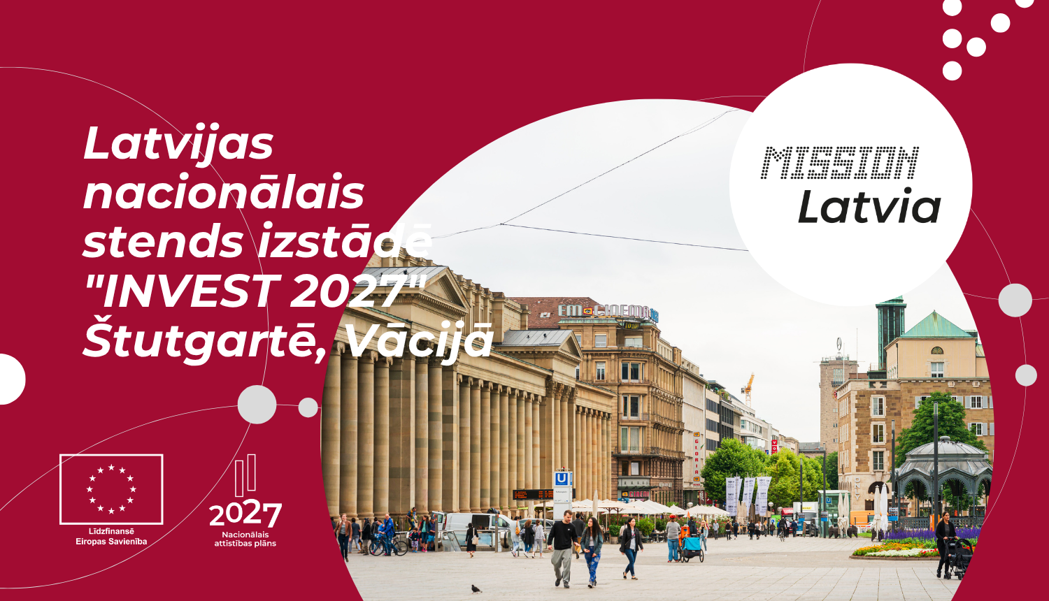 Latvijas nacionālais stends izstādē "INVEST 2027" Štutgartē, Vācijā