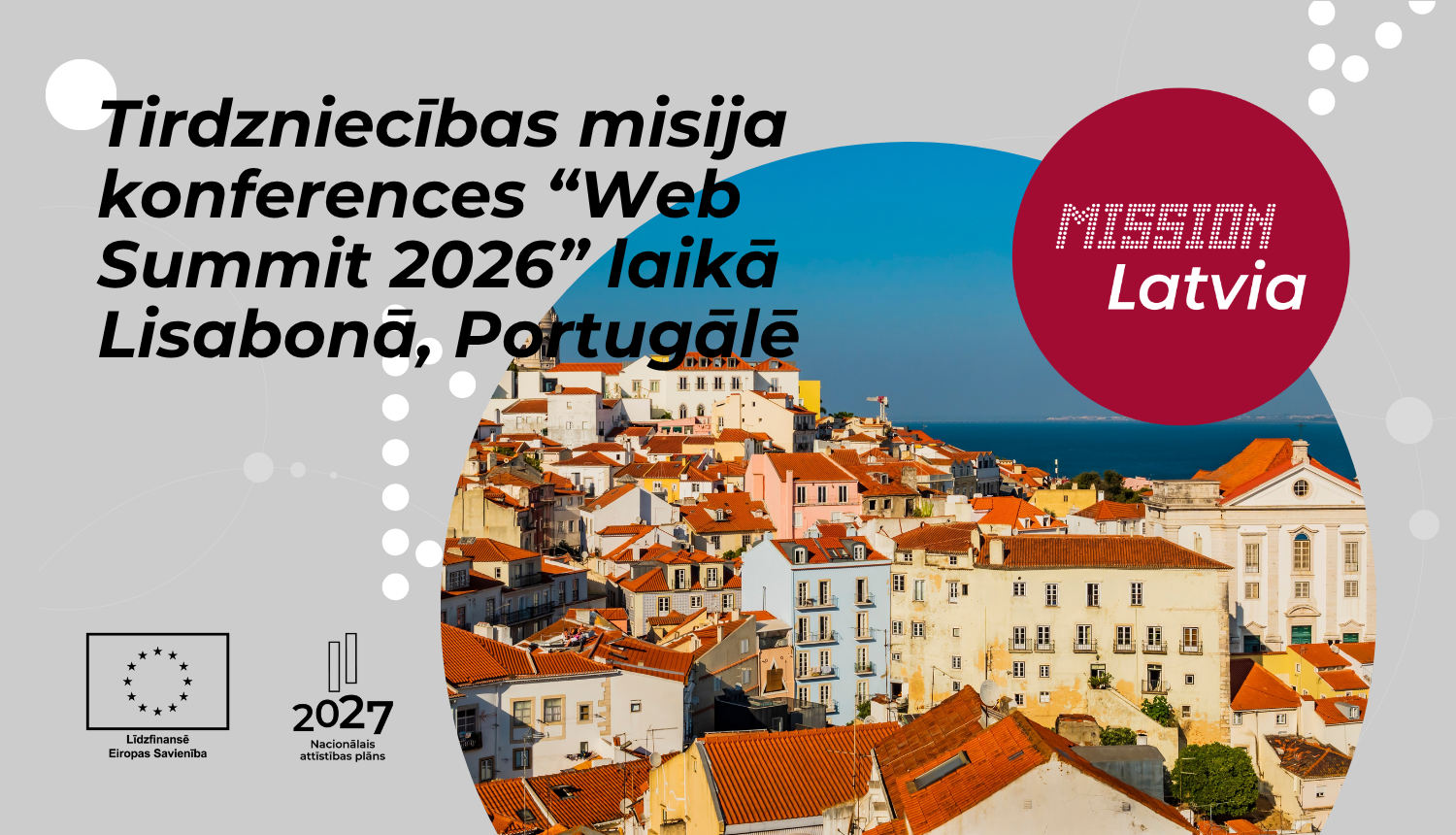 Tirdzniecības misija konferences “Web Summit 2026” laikā Lisabonā, Portugālē