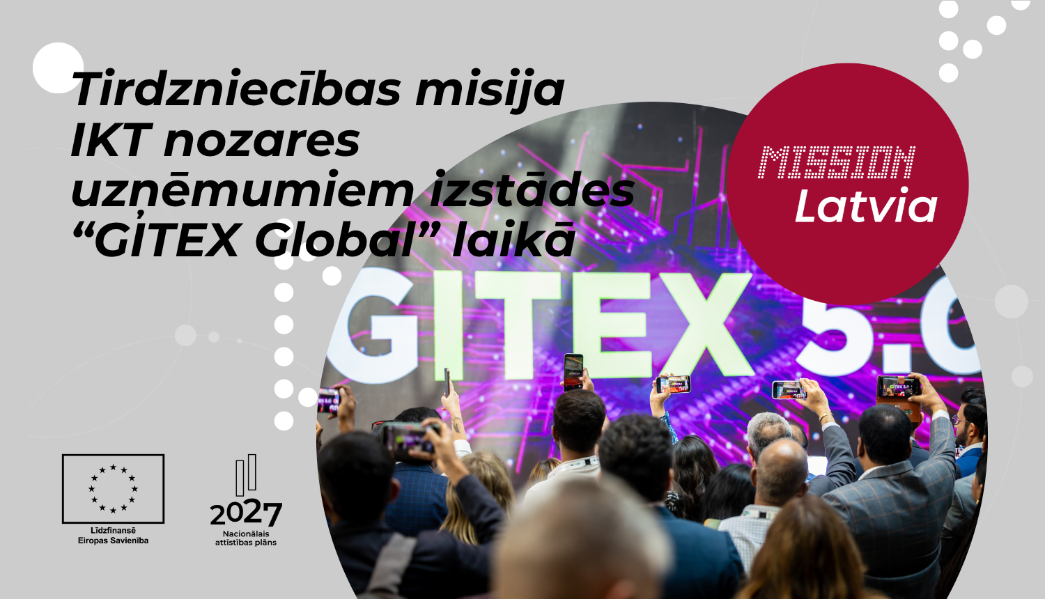 Tirdzniecības misija izstādes “GITEX Global 2026" laikā
