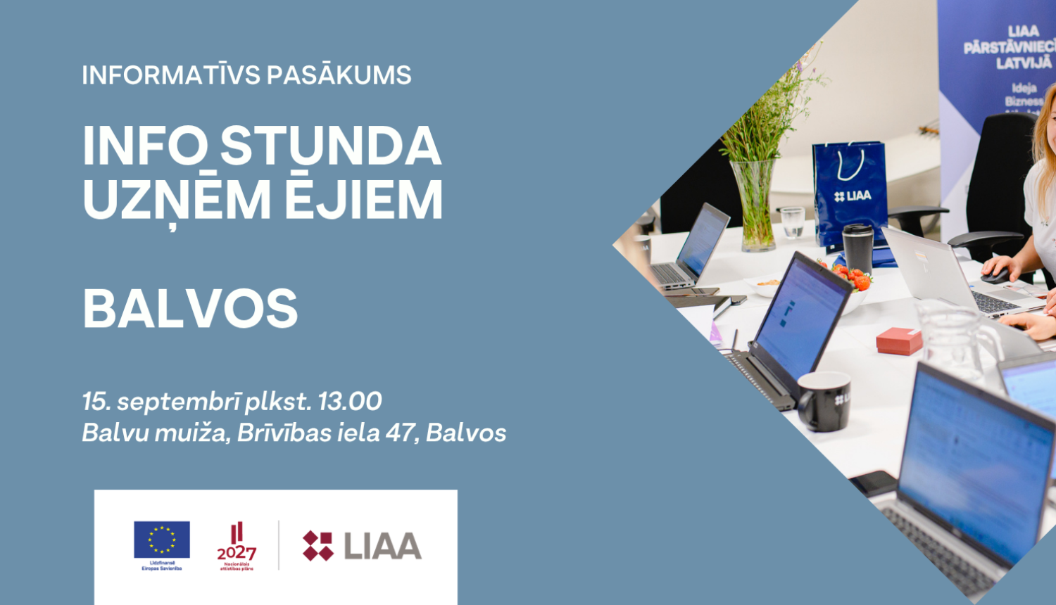 Info stunda uzņēmējiem Balvos