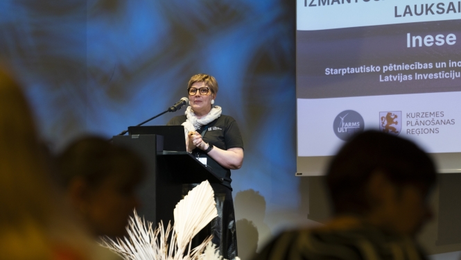 Inese Skapste uz "Jūras Sinerģijas foruma 2026" skatuves